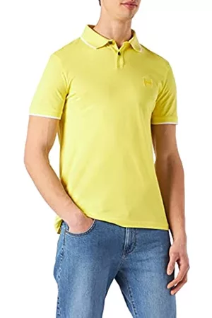 HUGO BOSS Hombre Polos - Passertip Camisa de Polo, Amarillo Brillante, L para Hombre