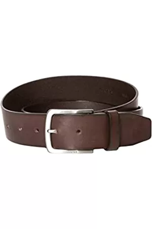 HUGO BOSS Hombre Cinturones - JOR-V_Sz40 Cinturón, Dark Brown202, 80 cm para Hombre