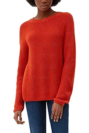 Jersey naranja cómodo con puños vueltos de Vero Moda