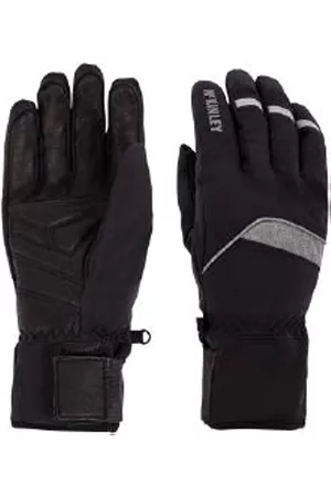 mc kinley Daugustino Handschuhe Guantes para Hombre, Negro y Gris Oscuro, 6.5