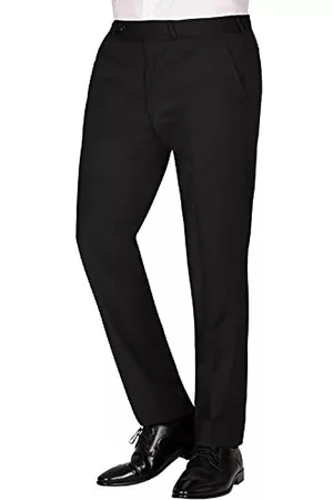 Pantalón ancho de traje - Negro - HOMBRE