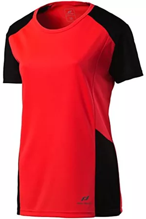 pro touch Cup Camiseta, Mujer, Coral Ardiente/Negro, 42