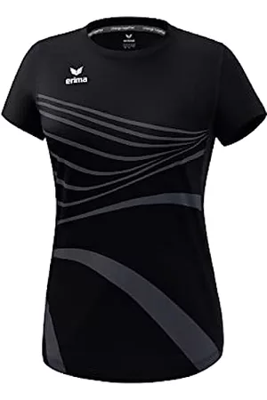 CAMISETA MANGA LARGA ERIMA RACING, NEGRA MUJER.