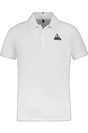 Le Coq Sportif Hombre Polos - ESS Polo SS N°2 M New Optical White Camiseta, Blanco, XL para Hombre