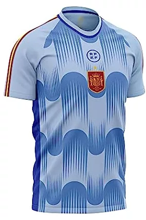 RFEF Replica Oficial Selección Española de Fútbol Primera Equipación España  Mundial 2022-Color Rojo