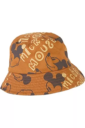 CERDÁ LIFE'S LITTLE MOMENTS Gorro de Pescador de Mickey Mouse para Niños - Color Marrón - Apto de 1 a 4 Años Sombrero de Pescador Fabricado con 100% Algodón - Con Estampado de Mickey - Producto Original Diseñado en España