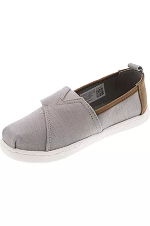 TOMS Niños Calzado formal - Tiny Alpargata, Mocasín Plano Unisex niños, Gris Drizzle, 21 EU