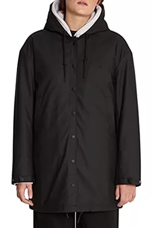 Volcom Mujer Chubasqueros - Rain Dead Jacket, Chaqueta Mujer, Negro (Black), XS
