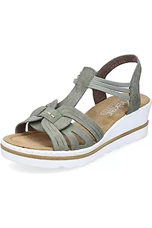 Rieker SOLLA Verde / Blanco - Envío gratis   ! - Zapatos  Sandalias Mujer 55,96 €