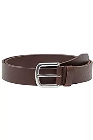 Only & Sons Hombre Cinturones - ONSBOON Slim Leather Belt Noos cinturón, Brown Stone, 95 de los Hombres