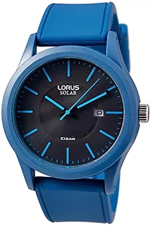 Lorus Reloj analógico de cuarzo para hombre RM329HX9, azul, pulsera, Azul,  Pulsera