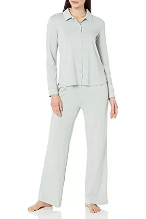 Essentials Conjunto de pijama de manga larga modal de algodón para  mujer (disponible en tallas grandes)