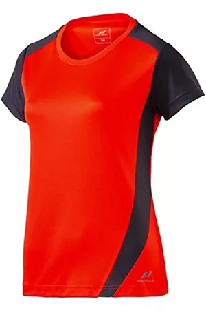 pro touch Mujer Ropa de deporte y Baño - Club Camiseta, Mujer, Naranja/Negro, FR : M (Taille Fabricant : 38)