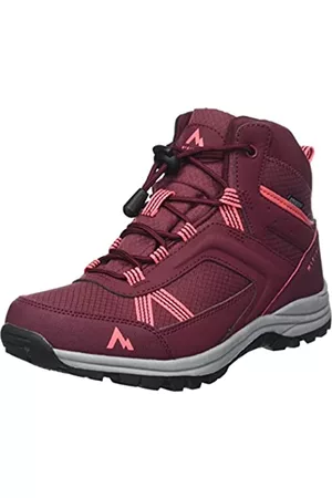 mc kinley Niños Trekking - Maine Iiid Aqb, Mocasines, Red Wine/Charcoal/Re, 38 EU