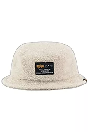 ALPHA Hombre Gorros - Industries Teddy Bucket Hat 16-off white talla ohne