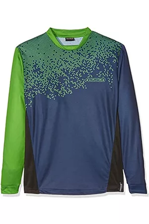 Reusch Niños Manga larga - Niños Pixie Manga Larga Junior Camiseta, Infantil, Color Navy Blue/Irish Green, tamaño Extra-Large