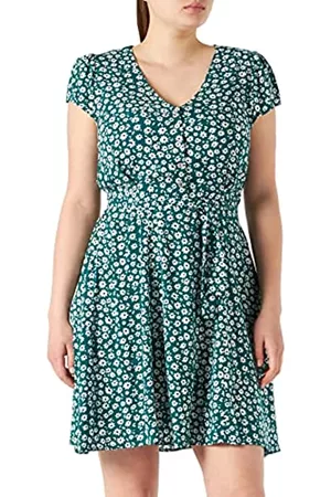 Louche Mujer Flores - Cathleen-Flower-Sketch Vestido, Verde, 42 para Mujer