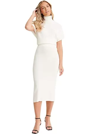 NA-KD Polo Neck Knitted Top Camisa, , XS para Mujer