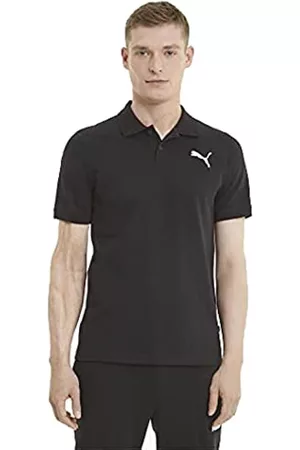 Camiseta Polo Puma Ess Pique Hombre Negra