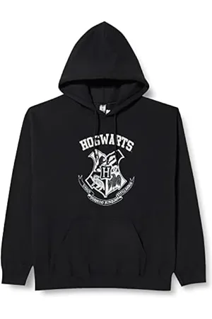Sudadera con capucha Harry Potter Hogwarts Crest, gris, S