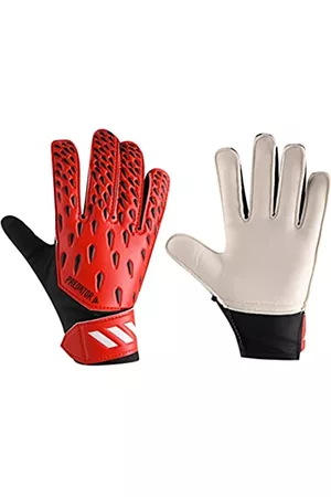 adidas Guantes - PRED GL TRN J Gloves, Unisex-Child, Active Red/Black/White, 3