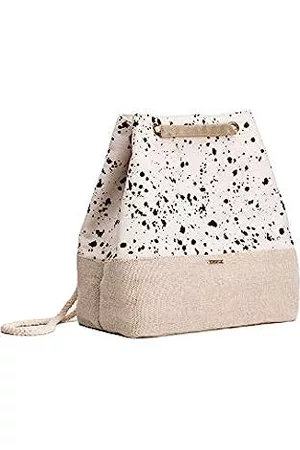 Mochila saco de tela leopardo, Mochila mujer de cintas 