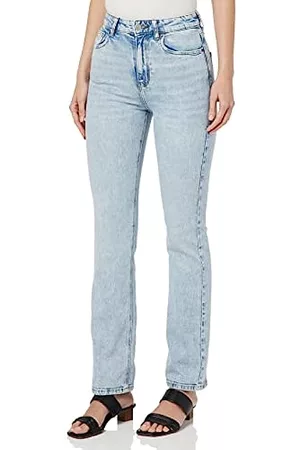 Springfield Jeans Slim Cropped Lavado Sostenible Pantalones Vaqueros,  Medium_Blue, 38 para Mujer