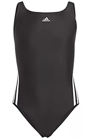 adidas Niñas Bañadores - IB6009 3S Swimsuit Swimsuit Girl'S Black/White 1112