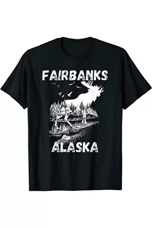 Retro Fairbanks Alaska Apparel Souvenir Designs Hombre Retro - Souvenir retro de ropa de Fairbanks Alaska Camiseta