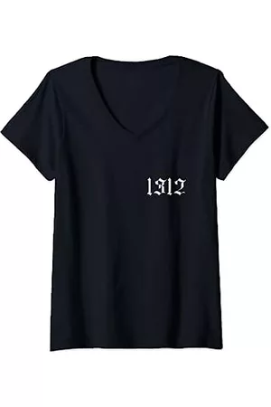 Tshirt Shirt T-Shirt Pullover Hoodie Sweater Style Mujer Móvil - Mujer 1312 en camiseta, 1312 en sudadera, 1312 funda para teléfono móvil Camiseta Cuello V