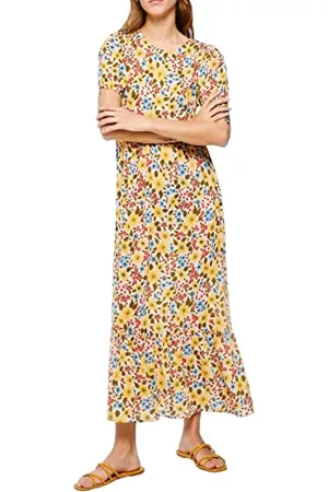 Springfield Vestido Corto Lazo Escote, Vestido Mujer, Beige, XS :  : Moda