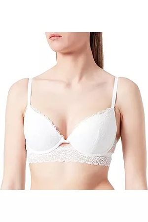 GORGEOUS Brasier push up algodón encaje blanco