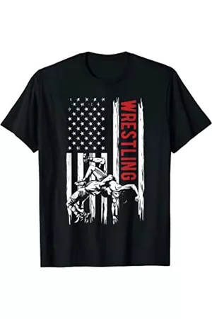 Cool Wrestling Definition Tees Hombre Retro - Ropa de lucha libre retro americana con bandera de Estados Unidos Camiseta