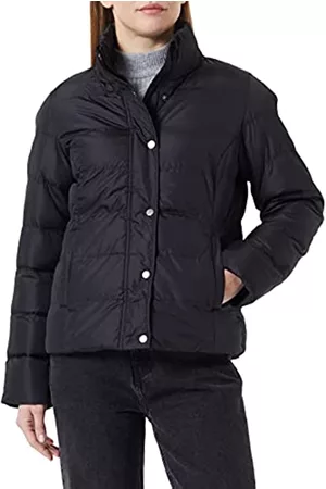 Blue Seven Mujer De plumas - Chaqueta Acolchada para Mujer, Negro, 42