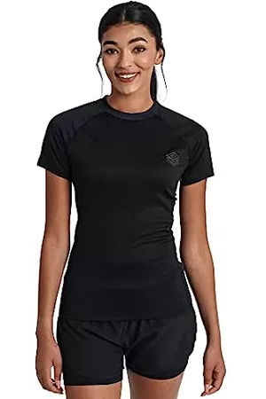 Umbro Mujer Camisetas - Camiseta de poliéster Estampada de Entrenamiento Profesional, Negro, M para Mujer