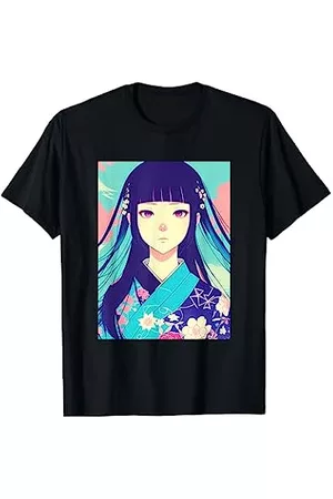 Moshi Taishi Mujer Retro - Anime Girl Retro Lofi 90s Ropa de calle japonesa estética Camiseta