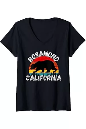 Retro Rosamond California Apparel Designs Mujer Retro - Mujer Ropa retro de Rosamond California Camiseta Cuello V