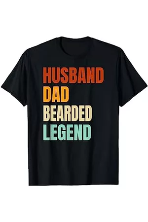 Husband Dad Legend Gifts by Anastasia Hombre Retro - Husband Dad Barbudo Legend Ropa Vintage Padre Camiseta