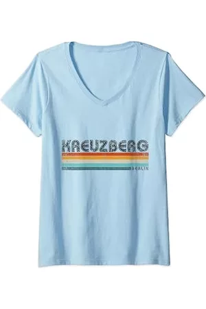Vintage Kreuzberg Geschenke Mujer Retro - Mujer Ropa retro de los años 70 y 80 Kreuzberg Camiseta Cuello V