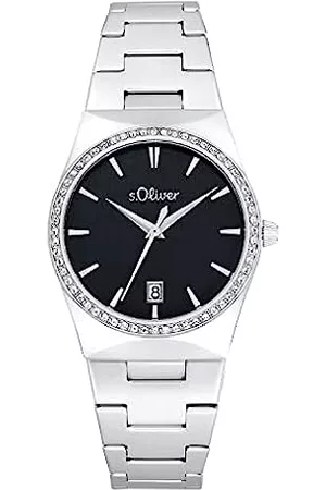 Reloj Elegante para Mujer con Pulsera de Acero Inoxidable, s.Oliver, Hombre