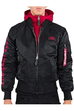 Alpha Industries Cazadora MA-1 D-Tec Se Negro/Rojo Chaqueta