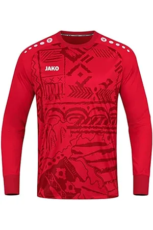 CAMISETA JAKO INTER MANGA LARGA, BLANCA-ROJA HOMBRE.