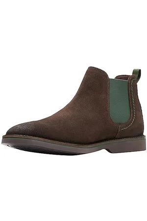 Clarks Batcombe Mix, Botas Cortas al Tobillo Hombre, Dark Tan Lea