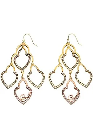 GUESS Falling in love Gold Coloured Drop Earrings JUBE02236JWYGT-U