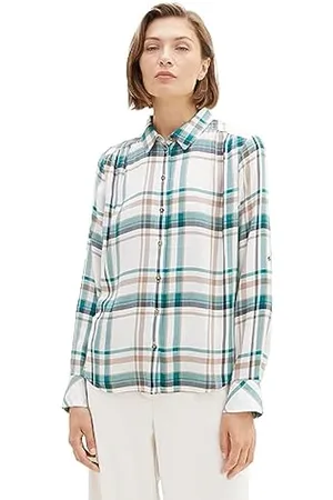 URBAN CLASSICS CAMISA Vestido Mujer Blusa de Algodón a Cuadros