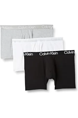 Calvin Klein - Ropa interior de algodón elástico tipo bóxer corto para  hombre, paquete de 7 unidades