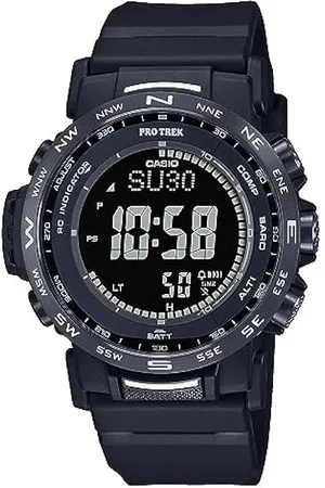 Reloj de cuarzo digital para hombre con correa de plástico K5730/2, Negro /  azul, Pulsera