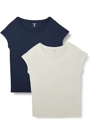 Essentials - Camiseta ajustada de tirantes para mujer, paquete de 2  unidades