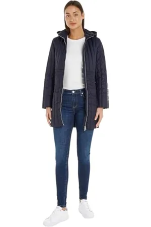 Tommy Hilfiger Feminine LW Down Coat WW0WW40489 Abrigos de Plumas, , M para Mujer