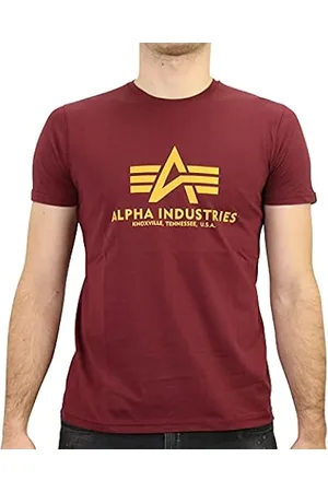 Camiseta ALPHA INDUSTRIES Hombre (L - Rojo)